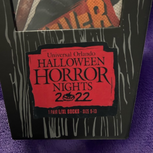 universal studios horror nights, Michael Myers new socks from 2022 unisex large - Picture 3 of 4